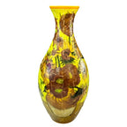 3D Puzzle Vase Unique Flower Vase for Adults Made by 160 Curved Plastic Puzzle, Relax Puzzles for Adults, DIY Jigsaw Creative Gift for Parents & Housewarming - color: Sunflower