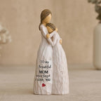 NAN ZAI NAN FANG Mother Daughter Figurine for Mom Resin Hand Painted Sculpture Birthday Valentines Christmas Mothers Day Heartfelt Gifts for Daughter Mom Mother-in-Law - style: Mother and Daughter