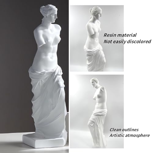 Venus de Milo Statue, 11 Inches Greek Goddess Aphrodite Resin Sculpture, Beautiful Roman Mythology Art Figurine Ornament for Home or Office Decor (Venus Sculpture) - style: Venus Sculpture