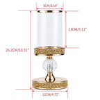 Hurricane Candle Holders for Pillar Candle, Pillar Candle Holder, Crystal Candlesticks Holder for Dining Coffee Table, Wedding,Events,Parties, Home Decor YL031SD - size: 1 crystal ball