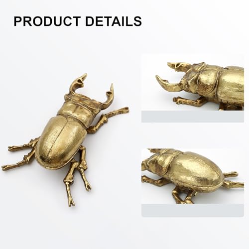 Gold Insect Wall Decor - Unique Bug and Beetle Design Gold Resin, Perfect for Victorian and Modern Home Decor