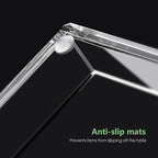 DINGHUO Bathroom Vanity Perfume Tray Acrylic Rectangle Soap Holder for Countertop, Clear Kitchen Sink Organizer for Candle, Jewelry, Keys - 1 Pack - style: Large Acrylic Tray
