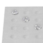 Microfiber Diamonds Gemstones Jewelry Display Organize Tray Crystal Beads Holder for Stones Display Organizer Showcase(Gray) - size: 5.49" x 5.49" x 0.78"