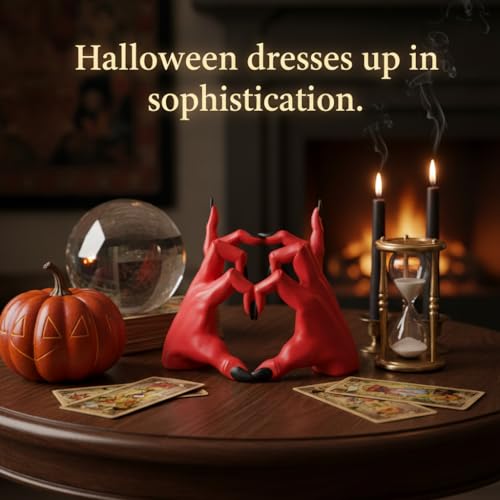 Devil Hands Gothic Resin Statue – Romantic & Alternative Unique Gift for Halloween or Valentine’s Day, Dark Home Decor – Design Patent Pending