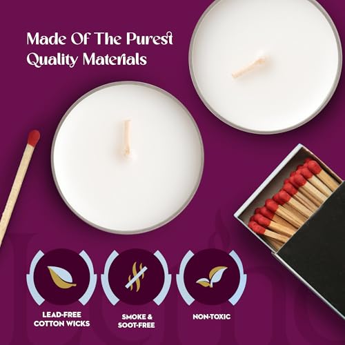 Lerner Clear Tea Lights Candles Bulk - 4.5 Hour Clear Cup Tealight 50 Pack - Consistent Smkless Clean Burning - Holiday, Wedding, Spa, Emergency and Home Decoration Candles - size: 50 Count