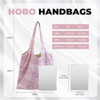 DGAZ Designer Shoulder Bags for Women, Luxury Tote Bag with Zipper, Large Shoulder Hobo Bags - color: Peach Blossoms
