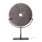 HAUCOZE Modern Sculpture Decor Abstract Statue Figurine Screen Art Table Centerpiece Gift for Desktop Bookshelf Polyresin 13.5 inch - size: 9.1x13.4inch
