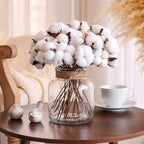 Houmury Glass Vases for Centerpieces Set of 4 Farmhouse 6 Inch Clear Large Vase Utensils Holder with Twine Ties Home Decor for Wedding Living Room Dining Table Office (4)