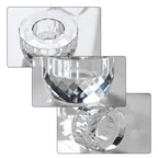 Crystal Candle Holders Set of 2, Tea Wax Ultra Elegant & Modern Centerpiece Home Décor,Wedding - size: 2.3‘’×1.5‘’