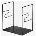 Minimalist Style Bookends Metal Adjustable Books Holder Stand Book Rack Desk Bookend - Z line, Black - color: Z Line, Black