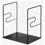 Minimalist Style Bookends Metal Adjustable Books Holder Stand Book Rack Desk Bookend - Z line, Black - color: Z Line, Black