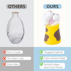 Cat Vase for Dry Flower Hydroponic Planter for Women, Teens, Girls，Kids，Cat Lover Theme Decor ，Ideal for Home, Office, Wedding, Party，Table Decoration (Yellow)