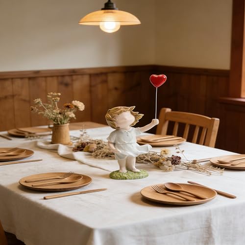 Banksy Street Graffiti Art Statue,Love Balloon Girl Room Decor,Resin Ornaments,Living Room Dining Desk Decorations,Bookshelf Decorative Objects(Color) - color: Love Balloon Girl-color