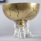 BUTILIVEEN Astronaut Decorative Bowl for Sundries, Spaceman Candy Bowl, Key Holder and Jewelry Storage Box, Astronaut Decor, Gifts for Spaceman Lover, Resin, 5.09" W - style: Key Bowl