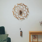 WOODEN.CITY Kinetic Wall Art Sculpture Ornate Geometric, Model Size 37.4 x 27.55 in, Hypnotic Wooden Decor for Office, Home, Living Room, Bedroom, or Kitchen - Stress Relief and Creative Energy Boost