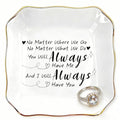 Long Distance Friendship Gifts for Women, Wherever We Go Ceramic Jewelry Dish, Trinket Jewelry Tray for Best Friend, Birthday, Christmas, Farewell, Thank You Gifts for Bestie, Sister - ASC - color: Long distance friendship