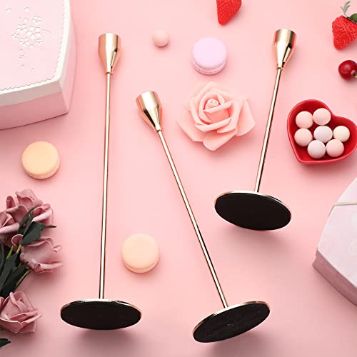 Potchen 27 Pack Gold Candles Holder, 9 Sets Metal Taper Candlestick Holders Fit 0.75 Inch Thick Pillar Candles, Vintage Modern Candle Sticks Centerpiece Decor for Wedding Home Dinning Anniversary - color: Gold