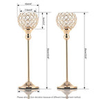VINCIGANT Votive Candle Holders Pack of 2 for Modern Anniversary Celebration Halloween Wedding Coffee Table Decorative Centerpieces - size: 2 pcs 15" Tall