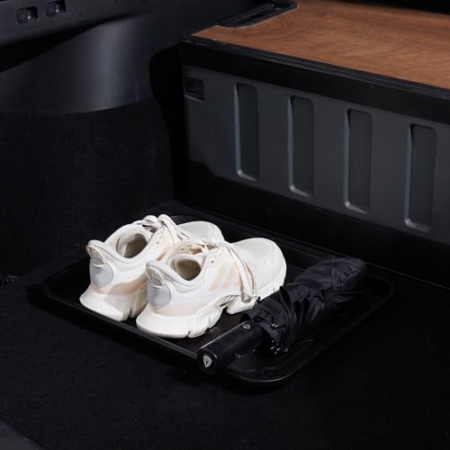Boot Tray 2 Packs All Seasons Multi-Purpose, Waterproof Boot Trays for Entryway Indoor & Outdoor, Non-Slip Shoe Tray, 16.7"x12.8",Black - color: Black