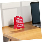 Angoily Cute Acrylic Desk Riser Stand for Office Decor Decorative Display Stand for Home Workspace and Elegant Acrylic Material Fun Desk Essential for Women and Colleagues