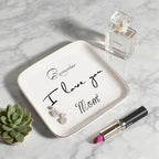 Gifts for Mom, Mother's Day Birthday Gifts for Mom from Daughter,Ring Dish Jewelry Tray Gifts -Remember I Love You Mom Jewelry Dish Ring Trinket Tray - style: Remember I Love You Mom