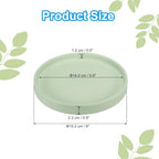 PATIKIL 6 Inch Round Ceramic Plant Saucer, Plant Saucer Tray Flower Planter Drip Tray for Indoors Outdoors Patio Balcony, Mint Green - color: Mint Green