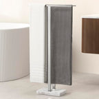 KES Standing Towel Rack Taller Version, 37" H (Equal Height) Bathroom Towel Rack Stand with Marble Base, Free Standing Towel Holder Stand, SUS304 Stainless Steel Brushed Finish, BTH229-2 - color: Brushed Finish, size: 37" H (Equal-height)