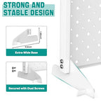 EVERHANGER Metal Pegboard Display Stand, Freestanding Tabletop Pegboard Display for Craft Shows & Fairs, 12"X16", 2pcs White - color: White, size: 2pack 12"X16"