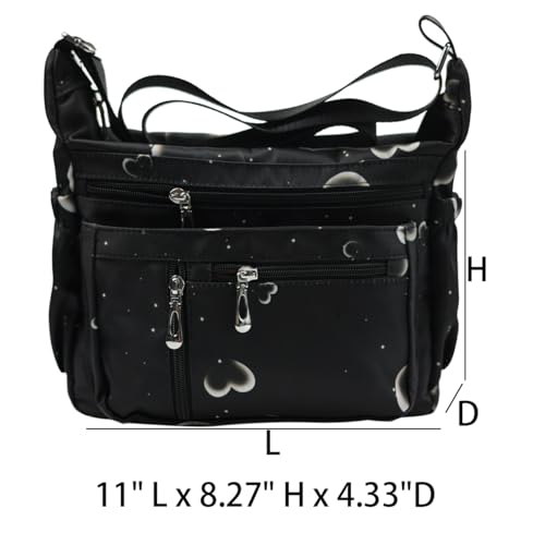 Purses and Shoulder Handbags for Women Crossbody Bag Messenger Bags - color: Standard-floral-heart