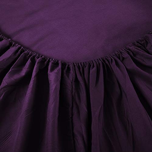 Sfoothome Purple Queen Sheets Set - Hotel Luxury 4-Piece Bed Set, Extra Deep Pocket, 1800 Series Bedding Set, Wrinkle & Fade Resistant, Sheet & Pillow Case Set (Queen, Purple) - color: Purple-4 Pieces, size: Queen