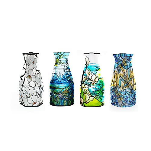MODGY Myvaz Expandable Flower Vase - Tiffany 4pc Collection - color: Multicolor