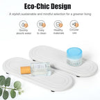 2PCS Water Absorbing Stone Tray, Fast Drying Diatomite Stone Sink Tray, Water Absorbent Diatomite Coasters, Stones Soap Trays for Kitchen Sink, Bathroom Counter Hand Soap Dish & Holders - color: 2pcs 21×10cm White Oval