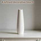 12 Inch White Vase Ceramic Flower Vase, Tall Vases for Pampas Grass, Home Decor, Modern Textured Vases for Living Room Decorations,Table Centerpieces,Shelf,Farmhouse Small Ceramic Vase - style: Shape 8