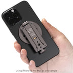 Ultra-Compact Magnetic Tripod for iPhone | Foldable Hook Design, 20 N52 Magnets, Cold Shoe & 1/4" Screw - Phone Stand for iPhone 12-17 & MagSafe Devices