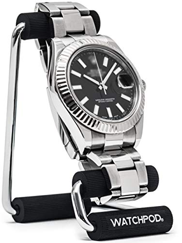 WATCHPOD Watch Display Stand | Metal Holder for 1 Watch | Showcase and Organize Wristwatches, Smart Watches and Bracelets (Large) - size: Large
