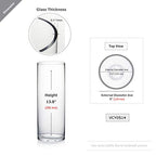 WGV Cylinder Vase, Diameter 5", Height 14", Clear Glass Floral Planter Container, Tall Centerpiece Arrangement for Wedding Party Event Home Office Decor, 1 Piece - size: 5"x14"H CL