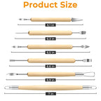 Jetmore 6 Pack Clay Tools Kit, Pottery Tools & Sculpting Tools, Polymer Modeling Clay Cutters Sculpture Set for Carving, Ceramics, Molding, DIY - color: 6 Pack