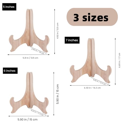 RTeng Multi-Purpose Wooden Display Stand - 6 Inch - size: 6 Inch