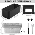 Grill Grease Catcher for Blackstone Griddle with 10 Pack Grease Cup Liners Aluminum Foil Tray Pan Drip Tray Pan for 17, 22, 28 & 36 inches Griddle (Long Hook) - color: Long Hook