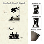 Black Magic Book Stopper - Decorative Bookends for Bookshelf - Unique Gifts for Family Friends Kids, Study Room Home Office Decor