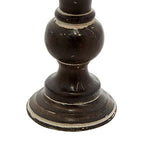 Deco 79 Wood Candle Holder, Set of 3 6', 8', 10'H, Dark Brown