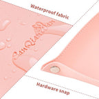 SANQIANWAN PU Leather Arc Edge Jewelry Valet Tray for Man and Women, Portable Mini Entryway Table Tray Bedside Nightstand Desk Tray Small Travel Dish Plate for Key,Wallet,Watch,Coin (Pink) - color: Pink