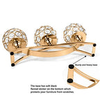 4Set Gold Crystal Candle Holders Decorative Candelabra for Wedding Centerpiece,Metal 3 Arms Candlesticks Holder Stand for Dining Table Living Room Home Decor, Party, Anniversary,Halloween,Christmas - size: 4 Pieces 5.5" tall