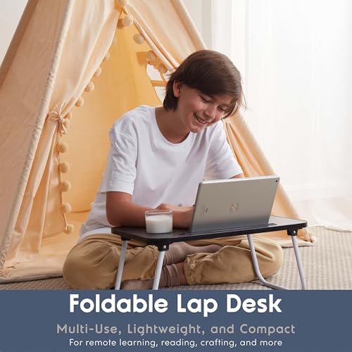 Laptop Bed Tray Table, Laptop Stand, Portable Lap Desks with Foldable Legs, Reading Desk for Sofa Couch Floor - Small - size: Small