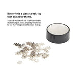 PowerTRC Toy Magnetic Desktop Sculpture (Snowflakes) | Mini Magnetic Art Decoration for Desktop | Fun Stress Relief Office Gift