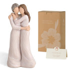 Storieme Sentimental Gifts for Mom from Daughter: Mother Daughter Hugging Resin Figurines Sculpture - Mom's Gift for Birthday Mother's Day Christmas Home Decor - style: Hugging