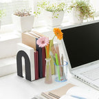 Heavy Duty 10" Bookends, 1 Pair Black Heavy Duty Bookends, Bookend Stopper for Heavy Books, for Office, Bookshelves, Binders & Books - size: 2Pcs