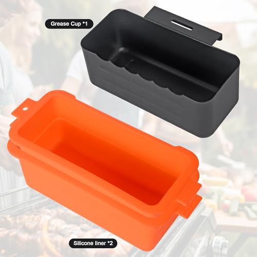 Grease trap for blackstone，griddle grease catcher/grease cup/drip tray/drip pans for blackstone griddle-17, 22, 28, 30 & 36 inches.