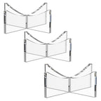 Acrylic Ball Holder 3-Pack, Small Size for Baseball, Softball & Golf Ball; Medium & Large Size for Basketball, Soccer, Volleyball; Horizontal Size for Rugby and Football - style: Small - 1.97 x 1.1 inch