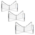 Acrylic Ball Holder 3-Pack, Small Size for Baseball, Softball & Golf Ball; Medium & Large Size for Basketball, Soccer, Volleyball; Horizontal Size for Rugby and Football - style: Medium - 3.54 x 1.3 inch